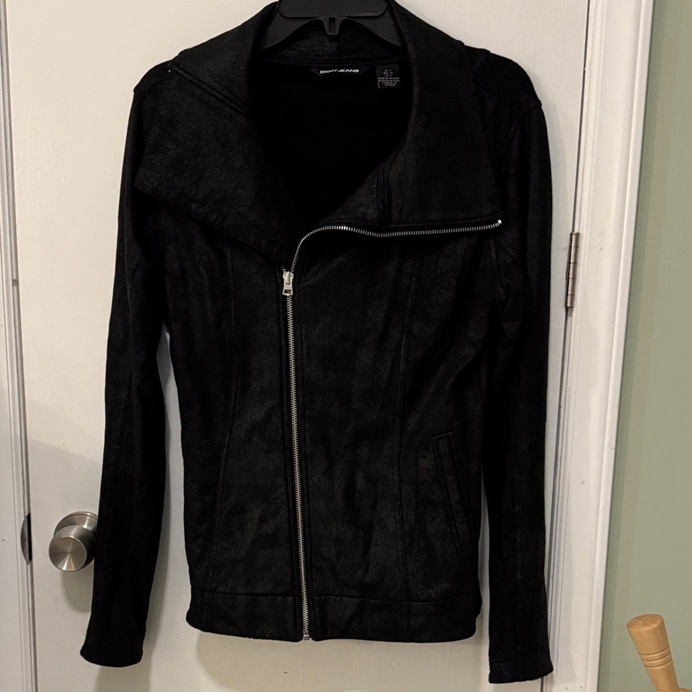 DKNY Women's Black Leather Jacket